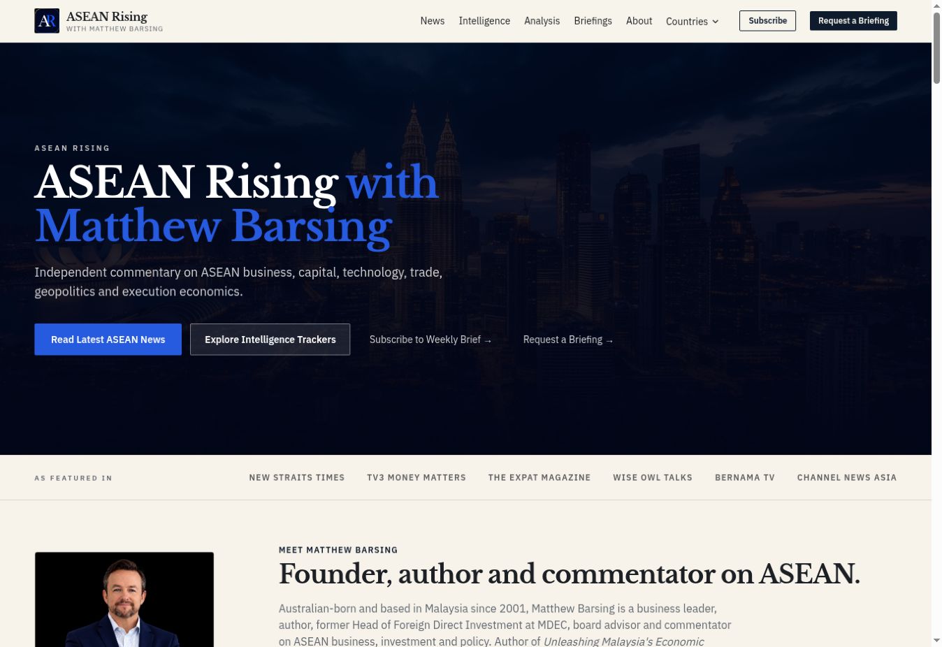 ASEAN Rising website preview